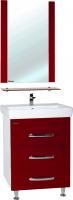 Мебель для ванной Bellezza Рокко 50 напольная, красная