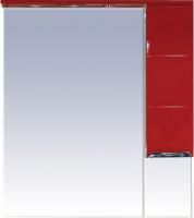 Зеркало-шкаф Misty Петра 90 R красная эмаль