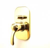 Смеситель для ванны Webert Aurora AU860101010 с внутренней частью, золото