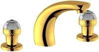 Смеситель для раковины Migliore Axo Swarovski 27114 золото