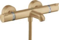 Смеситель для ванны Hansgrohe Ecostat Comfort 13114140 шлифованная бронза, термостат