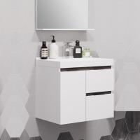 Тумба с раковиной Aquaton Рене 60 белый, грецкий орех