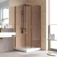 Душевой уголок Vegas Glass GPS-Fis LUX 90*80 05 05 R профиль бронза, стекло бронза
