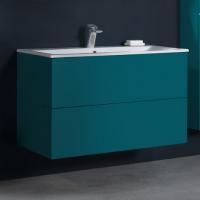 Тумба с раковиной Am.Pm Spirit V2.0 100 кобальтовый глянец