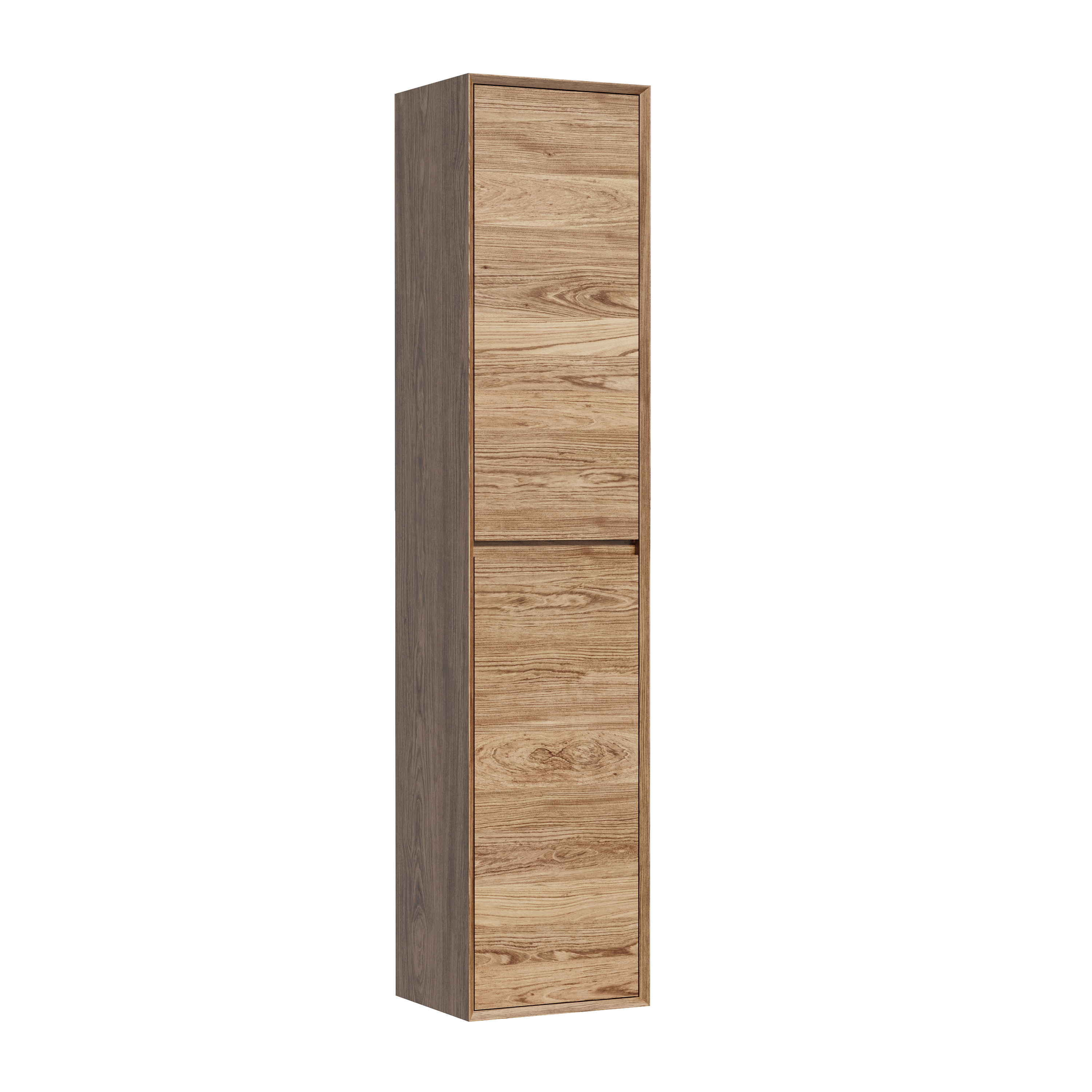 Шкаф-пенал подвесной Sancos Marmi 1.0/Marmi 2.0 350х300х1600 мм, цвет дуб чарльстон, подвесной