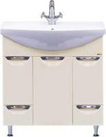 Тумба под раковину Misty Орхидея 85 бежевая эмаль