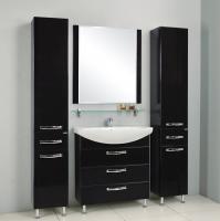 Мебель для ванной Aquaton Ария Н 80 черный глянец