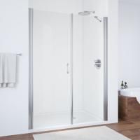 Душевая дверь в нишу Vegas Glass EP-F-2 175 08 01 L профиль глянцевый хром, стекло прозрачное