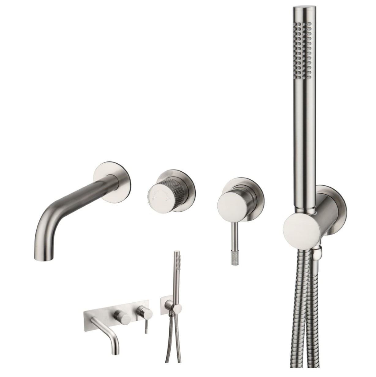 Смеситель для ванны Boheme Uno 464-3-NB