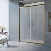 Душевая дверь в нишу Vegas Glass Z2P TUR NOVO 200 05 10 профиль бронза, стекло сатин