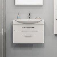 Тумба с раковиной Aquaton Инфинити 76 белая