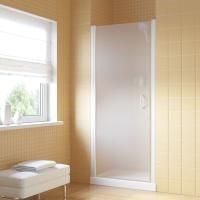 Душевая дверь в нишу Vegas Glass EP Lux 85 01 10 L профиль белый, стекло сатин