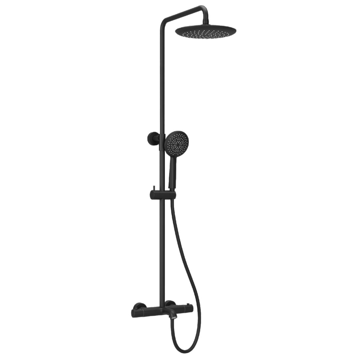 Душевая стойка Sancos Game SC3001LMB термостат, черная матовая