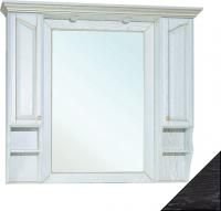 Зеркало-шкаф Bellezza Рим 120 черное патина серебро