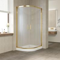 Душевой уголок Vegas Glass ZS-F TUR NOVO 120*110 09 10 профиль золото глянцевое, стекло сатин