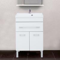 Тумба с раковиной Aquanet Верона 58 белая, 1 ящик, 2 двери