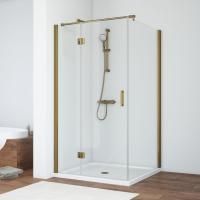 Душевой уголок Vegas Glass AFP-Fis 100 05 01 L профиль бронза, стекло прозрачное