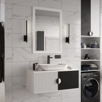 Мебель для ванной Brevita Richard 105 черно-белая
