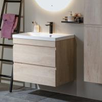 Тумба с раковиной Aquanet Нота New 90 дуб светлый