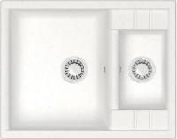 Мойка кухонная ZETT lab. T190Q001 белый лед