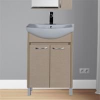 Тумба с раковиной Aquanet Донна 60 светлый дуб