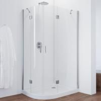 Душевой уголок Vegas Glass AFS-F 100*90 08 01 R профиль глянцевый хром, стекло прозрачное