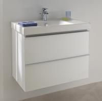 Тумба с раковиной Jacob Delafon Odeon Up 70 белый блестящий, 2 ящика