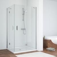 Душевой уголок Vegas Glass AFA-F 100*80 08 01 R профиль глянцевый хром, стекло прозрачное