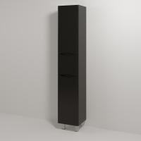 Шкаф-пенал Vod-Ok Adel 30 L с бельевой корзиной, черный