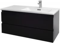 Тумба с раковиной Jacob Delafon Madeleine 100 R черный глянцевый