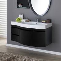 Тумба с раковиной Aquanet Опера 2-115 черная R