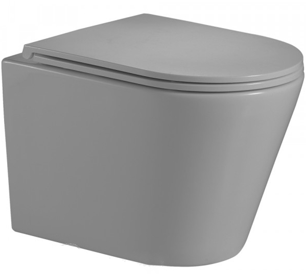 Подвесной унитаз WeltWasser SK Salzbach 043 MT-GR серый матовый