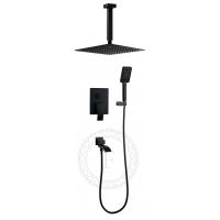 Душевая система Filarete Waterfall FL1012BL, черный