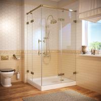 Душевой уголок Vegas Glass AFA-F Dynasty 120*100 05 01 R профиль бронза, стекло прозрачное