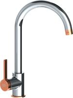 Смеситель для кухни GPD Gildo MTE165-K-R, хром, розовое золото