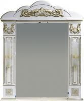 Зеркало Misty Барокко 80 белое, патина