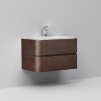 Тумба с раковиной Am.Pm Sensation 80 подвесная, табачный дуб