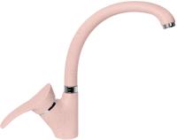 Смеситель для кухни AquaGranitEx C-3040 розовый