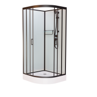 Душевая кабина Frank F409 Black без крыши