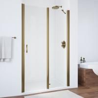 Душевая дверь в нишу Vegas Glass EP-F-1 100 05 01 R профиль бронза, стекло прозрачное