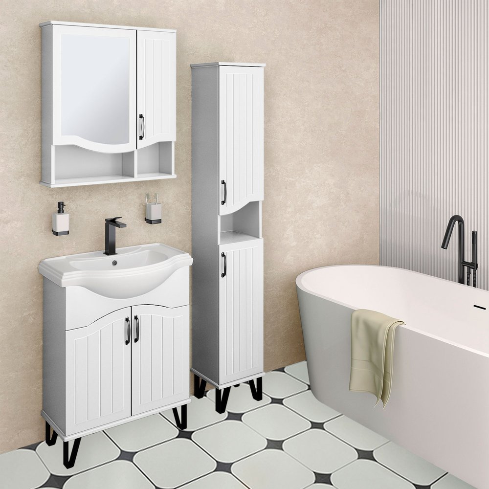 Мебель для ванной Runo Марсель 65 белая