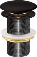 Донный клапан для раковины Creavit SF032-S без перелива, черный