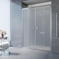 Душевая дверь в нишу Vegas Glass Z2P TUR NOVO h1900 150 08 10 профиль глянцевый хром, стекло сатин