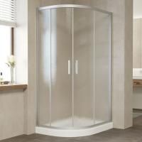 Душевой уголок Vegas Glass ZS-F 100*90 07 02 профиль матовый хром, стекло шиншилла