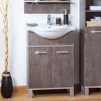 Тумба с раковиной Бриклаер Карибы 60 дуб антик, сатин