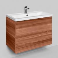 Тумба с раковиной Am.Pm Gem 75 орех, с 2 ящиками