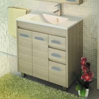 Тумба с раковиной Comforty Марио 90, напольная, сосна лоредо