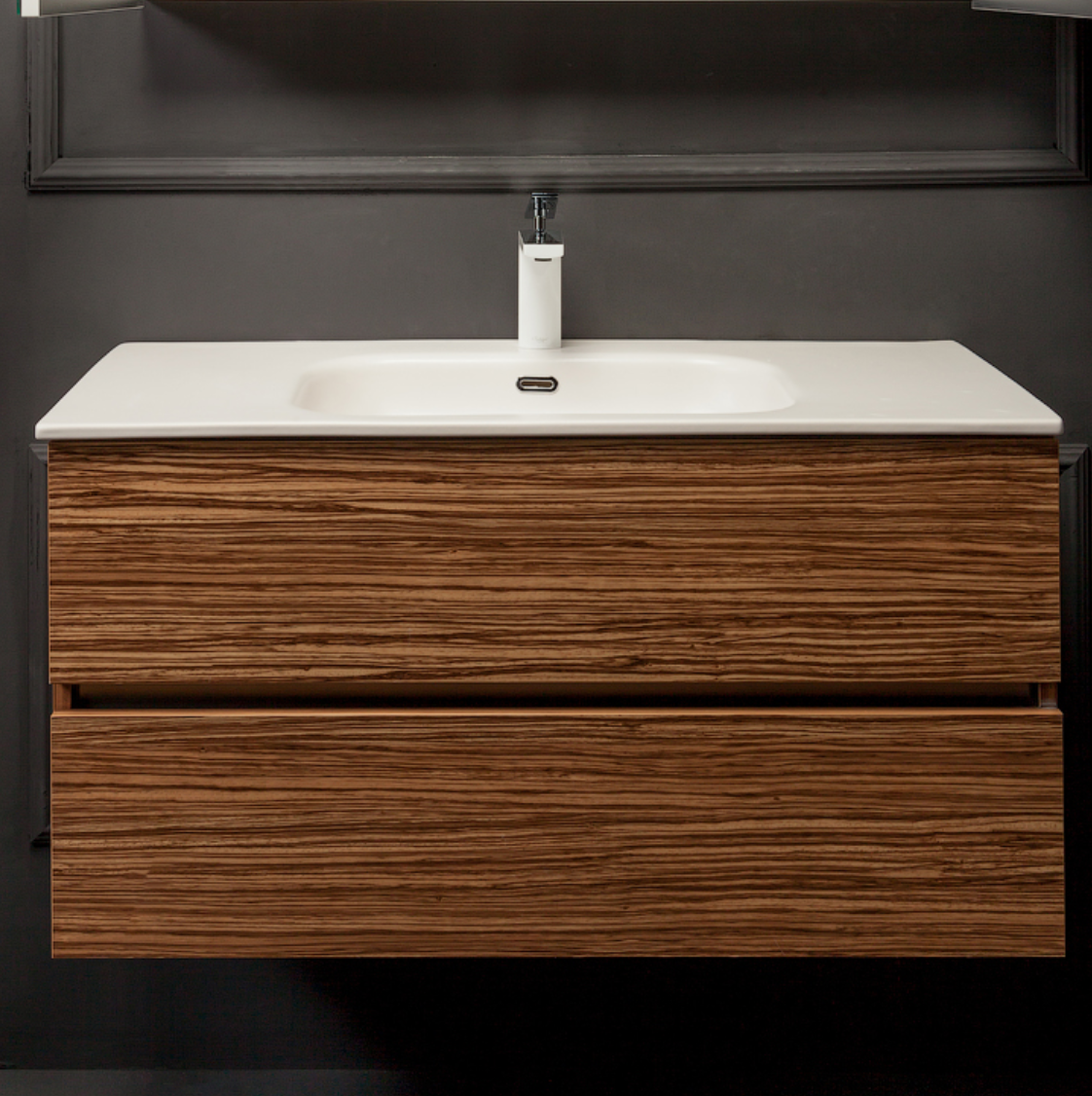 Тумба с раковиной Armadi Art Vallessi Zebrano 60 подвесная