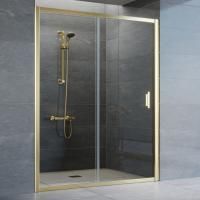 Душевая дверь в нишу Vegas Glass ZP 150 09 01 профиль золото, стекло прозрачное