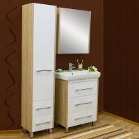 Мебель для ванной Sanflor Ларго 60 вяз швейцарский, белая